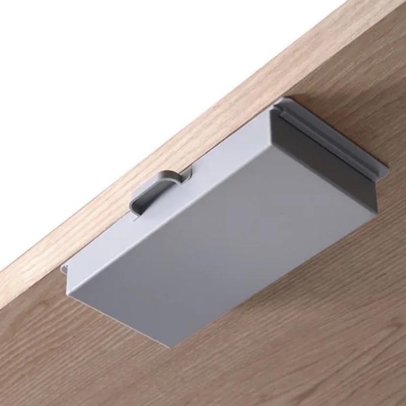 Schreibtisch-Aufbewahrungsbox, unsichtbare Lade-Büro-Paste-Typ-Finishing-Box, Studenten-Schlafzimmer-Desktop-Kreativ-Schreibwaren-Box 2025 - $9.99 –P9
