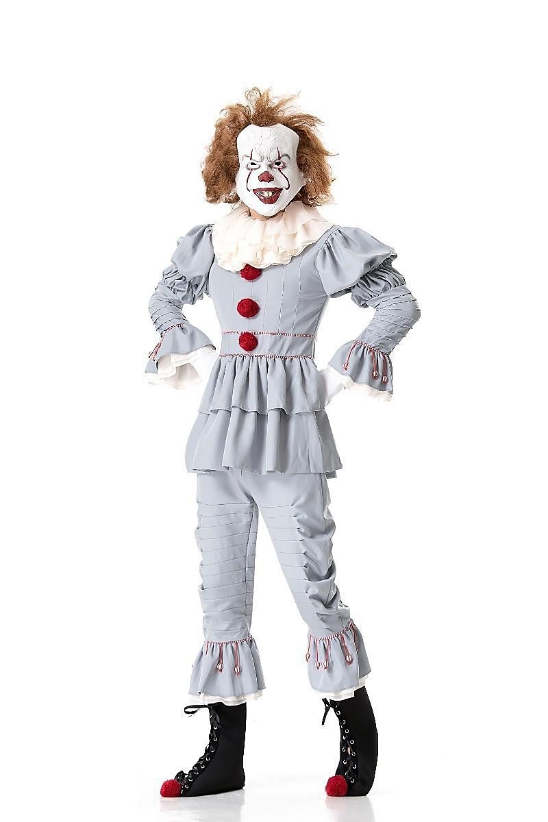 Es Burleske Clown Pennywise Cosplay Kostüm Partykostüm Erwachsene Herren Damen Austattungen Gruseliges Kostüm Leistung Party Halloween Karneval Maskerade Einfache Halloween-Kostüme 2025 - $66.99 –P4