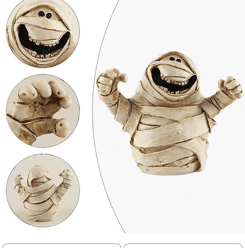 halloween spöke pumpa prydnad mikro landskap prydnad skrivbordet harts liten prydnad 2025 - $7.99 –P11