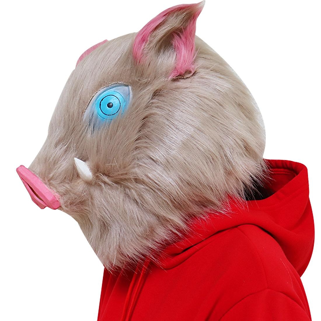Espada Máscara Inspirado por Cerdo Inosuke Hashibira Animé Accesorios de Cosplay Poliéster Hombre Mujer Disfraces de Halloween 2026 - $34.99 –P11