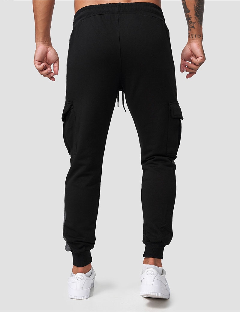 Herr Fleecebyxor Joggingbyxor Joggare Långbyxor Cargo träningsbyxor Snörning Elastisk midja Elastiskt ärmuppslag Färgblock Komfort Varm Ledigt Dagligen Helgdag Sport Mode Gul Rubinrött 2025 - $23.99 –P15