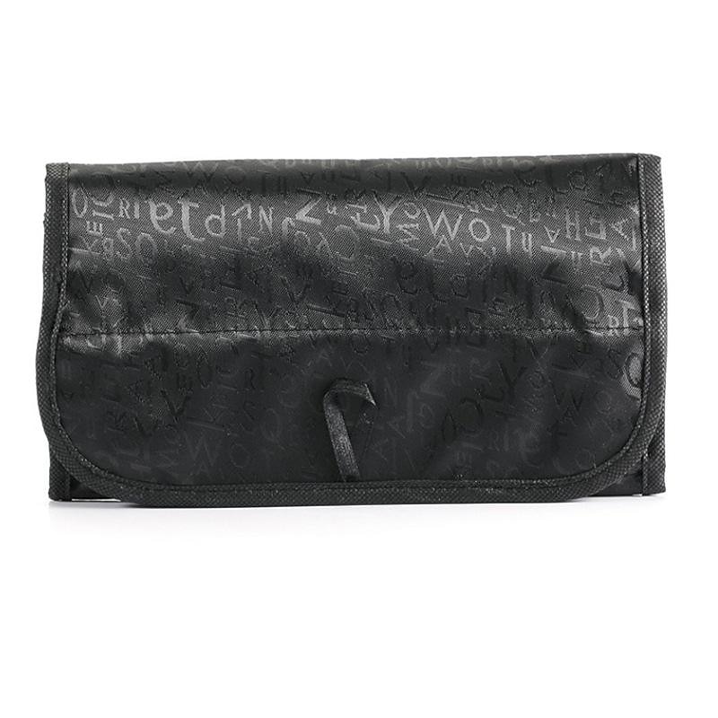Roll-Up Cosmetic Bag, Travel Roll-Up Vanity Case Folder Hanging Foldable Cosmetic Bag Toiletries Bag - Black, Free Size 2025 - $6.49 –P2
