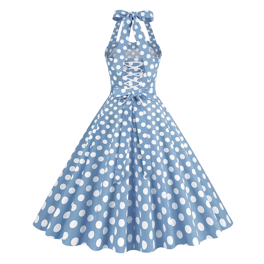 Retró 1950-es Rockabilly A-Line ruha Swing ruha Pánt Pöttyös Női Álarcos mulatság Alkalmi / Napi Lánybúcsú Felnőttek Ruha Hazatérő ruhák Tavaszi nyár 2025 - $38.99 –P1