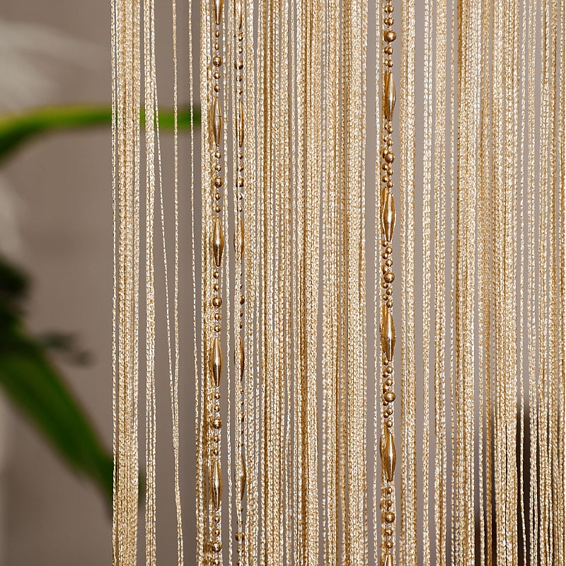 string gordijn deuropening gordijn kwasten kralen curatin, boho macramé schuifdeur gordijn bruiloft wandtapijt decoratie, scheidingswand voor pergola buitenterras 2025 - $16.99 –P6