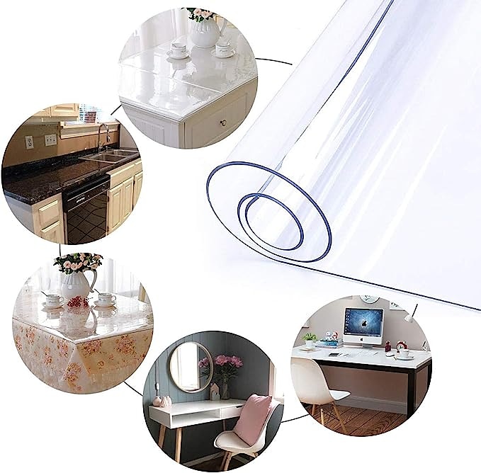 Soft Glass Table Cloth 1.5mm PVC Transparent Tablecloth Waterproof Rectangular Table Cover Pad Kitchen Oil-Proof Table Mat 2025 - $17.49 –P6