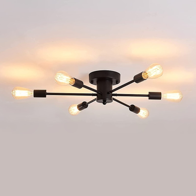 plafoniera da incasso semi-incasso, 6 luci lampadario moderno sputnik illuminazione a sospensione per soggiorno cucina sala da pranzo camera da letto casa colonica plafoniere da incasso 110-240v del 2026 a $86.99 –P1