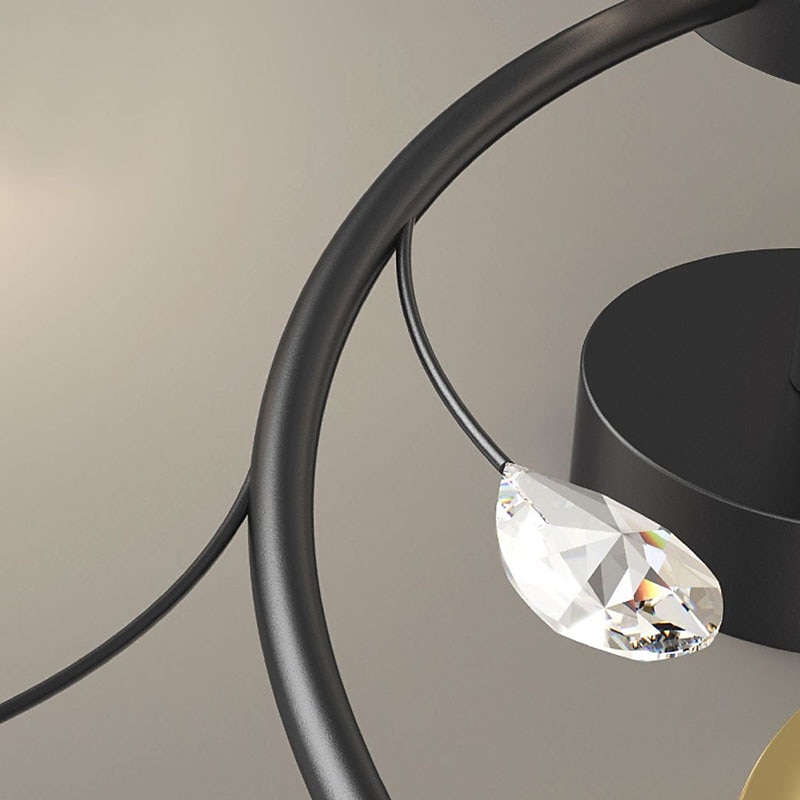 lustre de teto 10 cabeças iluminação pingente de meados do século, luminária de teto montagem semi embutida, luminária pendente para sala de estar cozinha quarto 110-240v apenas regulável com controle de 2026 por $381.49 –P5