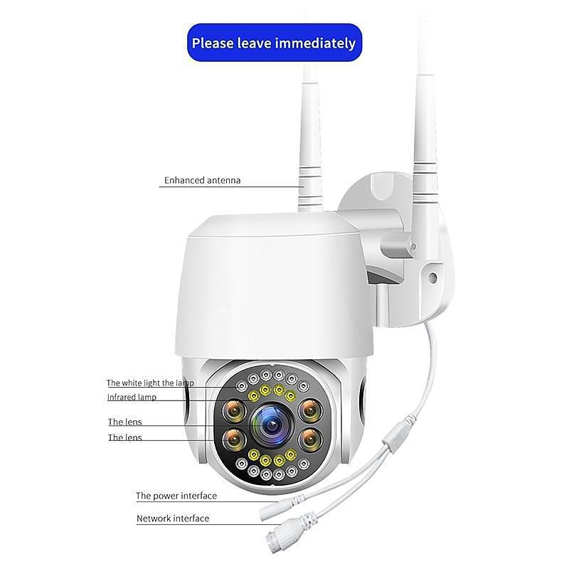 Five Lens HD 1080P/720P Wireless Speed Dome PTZ WiFi IP Camera Two-way Intercom Full Color Night Vision Motion Detection 5G Dual-band IP66 Waterproof Indoor and Outdoor Surveillance Camera 2025 - $68.99 –P15