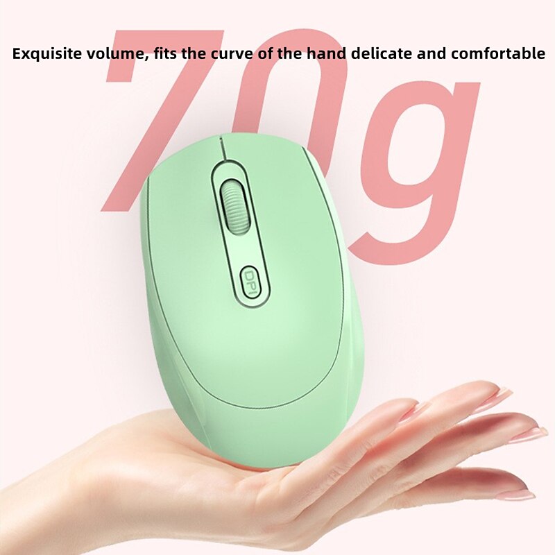 Wireless Mouse Rechargeable Dual-mode 2.4G Office/Gaming Mice 1600 DPI 4 Buttons Mobile Mouse Optical Mice with USB Receiver for Notebook Desktop Computer 2025 - $15.99 –P4