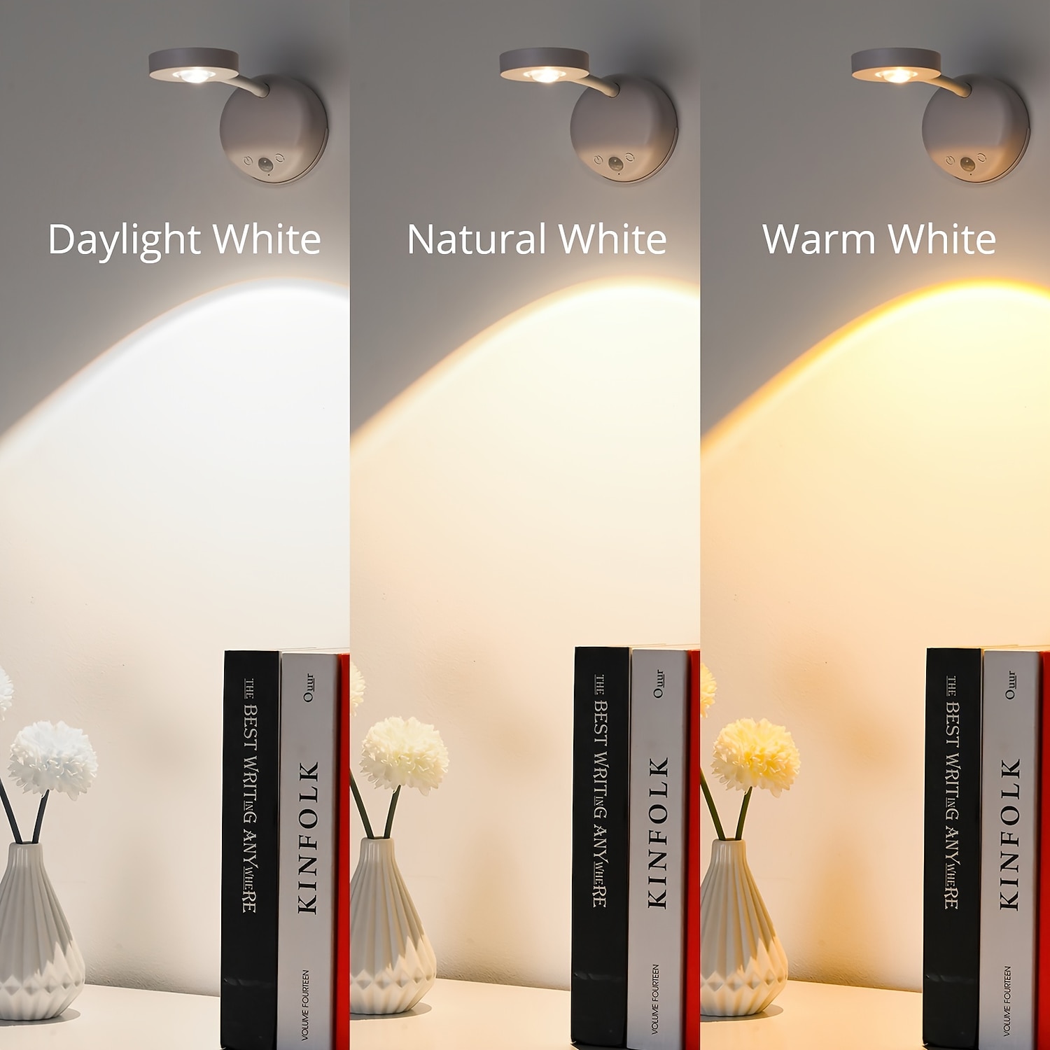 ladattava liiketunnistin led-seinävalaisin, langaton akkukäyttöinen induktiolamppu seinään kiinnitettävä kuvavalo gallerioihin, portaisiin, käytäviin ja makuuhuoneen sisustukseen 2026 - $30.99 –P10