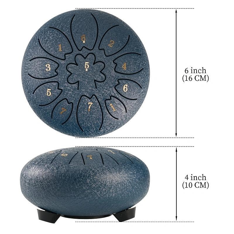 6 Inch 11 Tone Steel Tongue Drum Mini Music Drums Handpan Beginners Ethereal Drum Musical Instruments Tambor Gifts 2026 - $53.99 –P3