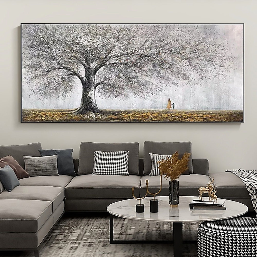Hang-Ölgemälde Handgemalte Horizontal Landschaft Blumenmuster / Botanisch Moderne Modern Ohne Innenrahmen (ohne Rahmen) 2025 - $61.99 –P5