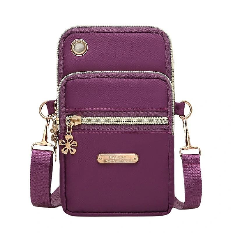nowe balonowe torby crossbody na telefon komórkowy dla kobiet moda damska torba na ramię etui na telefon komórkowy z wtyczką słuchawkową 3-warstwowy portfel 2025 - $15.99 –P11