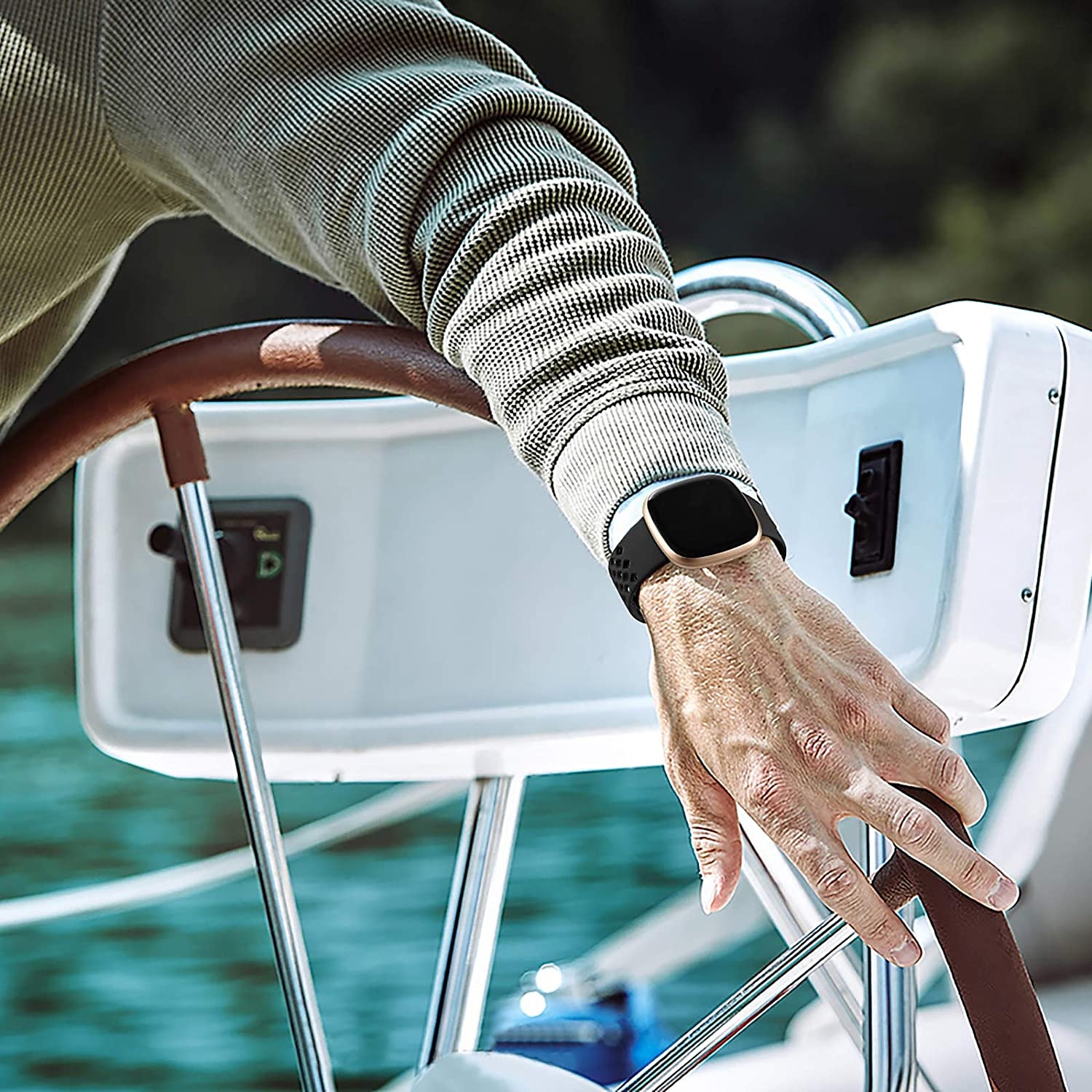 4 Πακέτο Smart Watch Band Συμβατό με Fitbit Versa 3 Sense Versa 4 Sense 2 σιλικόνη Εξυπνο ρολόι Λουρί Αδιάβροχη Ρυθμιζόμενο Αθλητικό Μπρασελέ Αντικατάσταση Περικάρπιο 2025 - $20.99 –P4
