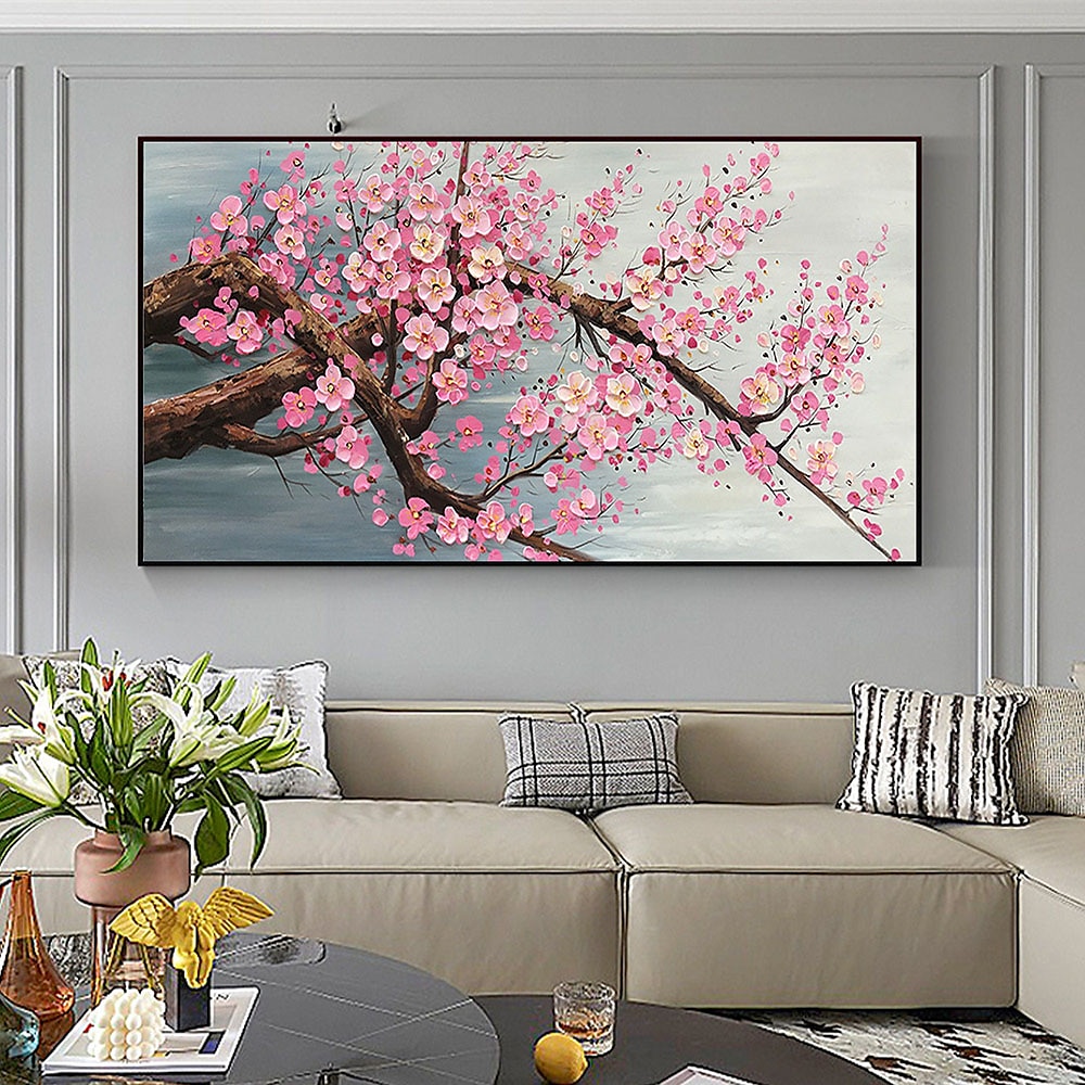 Hang-Ölgemälde Handgemalte Horizontal Landschaft Blumenmuster / Botanisch Moderne Modern Ohne Innenrahmen (ohne Rahmen) 2025 - $61.99 –P3