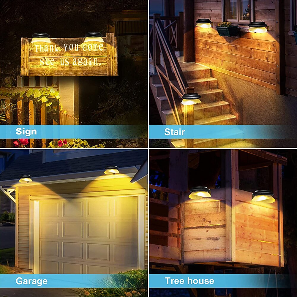 Luci A Led Solari Impermeabili Per Esterno Da Giardino Luci Da Parete Per Grondaie Per Recinzione Giardino Paesaggio Passerella del 2025 a $10.49 -P7