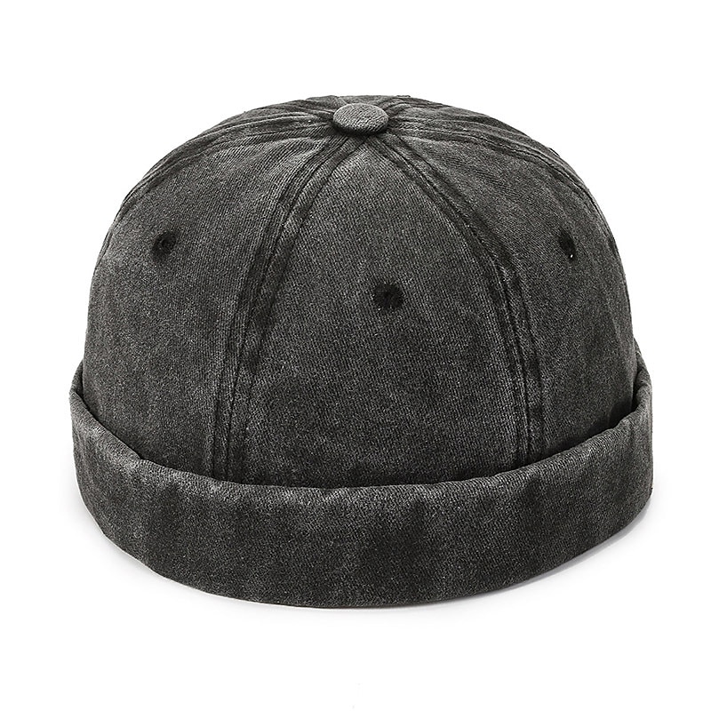 Unisex Docker Cap Klobouky bez okraje Černá Fialová Bavlna Vyprané Cestování Plážový styl Venkovní Dovolená Bez vzoru Nastavitelná Módní 2025 - $9.99 –P1