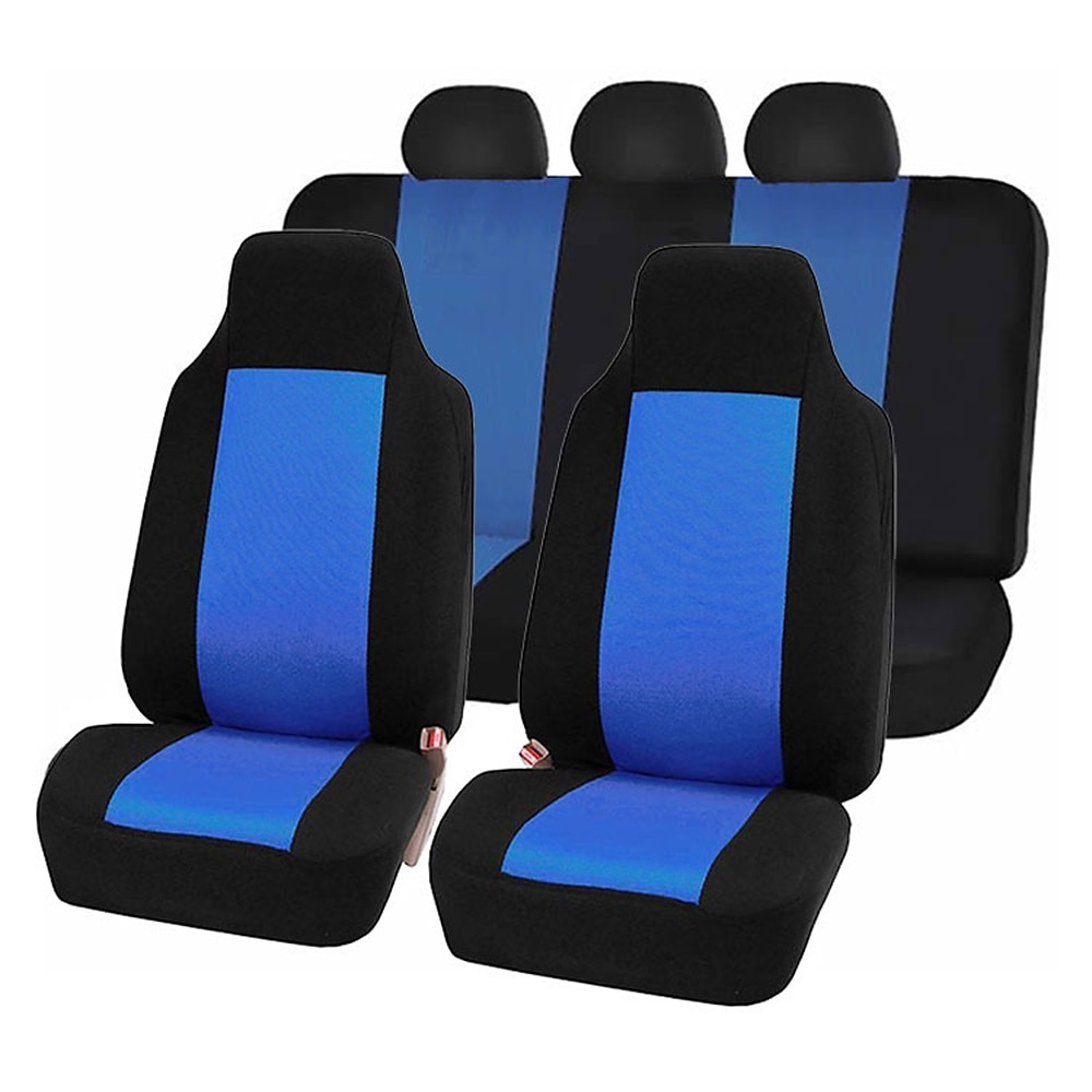 Starfire Universal-Autositzbezug-Set aus Polyester, passend für die meisten Autos, einfarbiger Stoff, zweifarbig, stilvolles Autozubehör, Sitzschutz 2025 - $26.99 –P3
