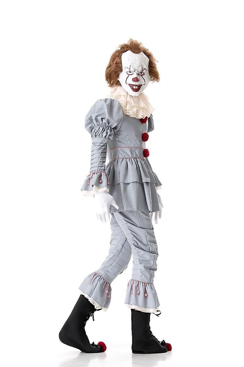 Es Burleske Clown Pennywise Cosplay Kostüm Partykostüm Erwachsene Herren Damen Austattungen Gruseliges Kostüm Leistung Party Halloween Karneval Maskerade Einfache Halloween-Kostüme 2025 - $66.99 –P2