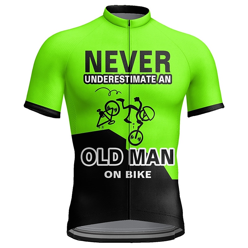 Herr Cykeltröja Kortärmad Cykel Tröja Överdelar med 3 bakfickor Bergscykling Vägcykling Andningsfunktion Snabb tork Fuktabsorberande Reflexremsa Gul Röd Orange Grafisk Polyester sporter Kläder 2025 - $28.99 –P8