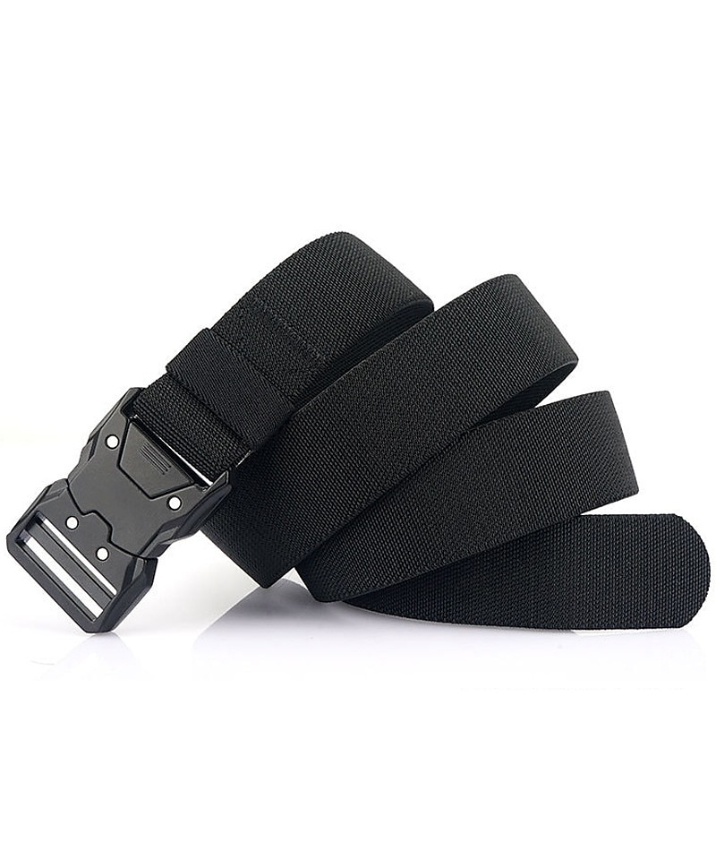 Per uomo Cintura tattica Con fibbia Nero Blu reale Poliestere Retrò Tradizionale Liscio Da tutti i giorni Per uscire Fine settimana del 2025 a $17.99 -P8