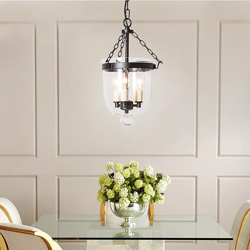 lampade a sospensione retro oro rame nero 3 luci appese luce stile industriale paralume in vetro trasparente lampadario illuminazione a soffitto per soggiorno studio apparecchio di illuminazione per del 2025 a $299.99 –P4