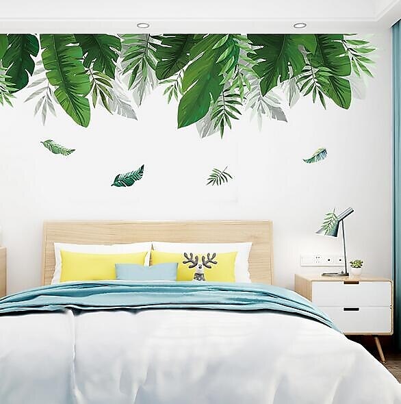virágos&amp; növények falmatricák hálószoba, előre ragasztott pvc lakberendezési falmatrica 60x90cm falmatricák hálószobába nappaliba 2025 - $13.99 –P5