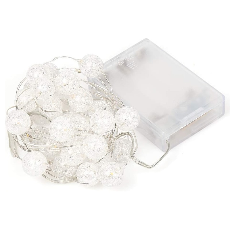 led crystal clear ball string luce fata flessibile luci ghirlanda 1m 3m 30leds per la festa di nozze albero di natale decorazioni per le vacanze illuminazione del 2025 a $8.49 –P12