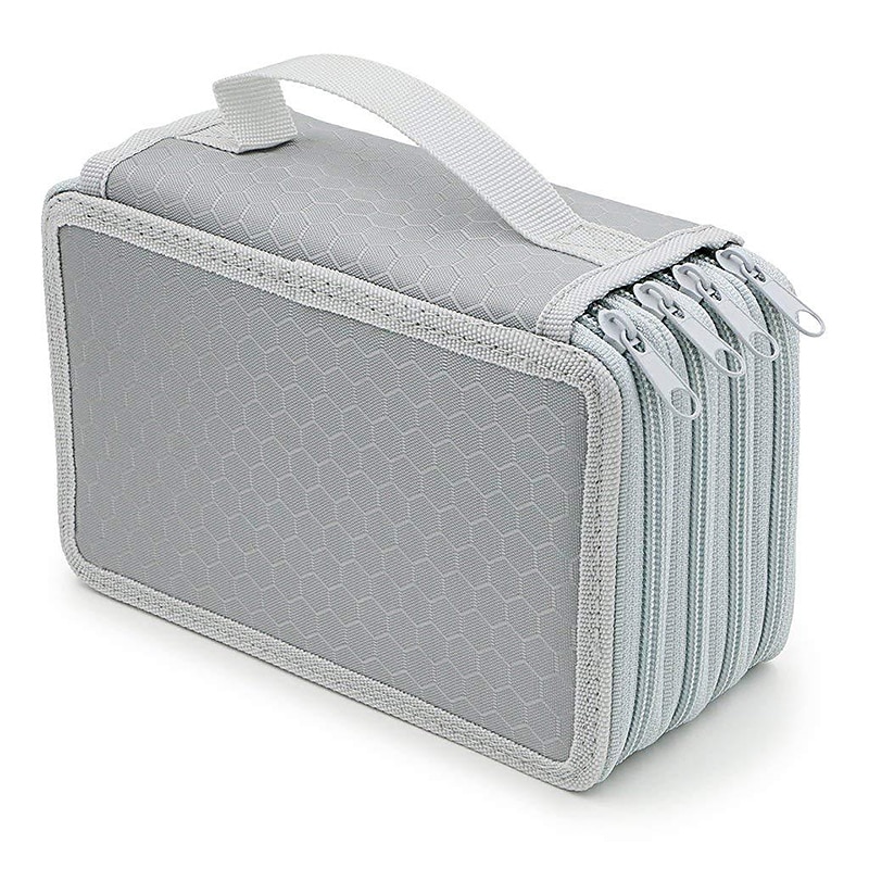 Astuccio per matite con 72 scomparti pratico astuccio per matite con cerniera multistrato oxford di grande capacità per penne colorate, matite colorate, penne per acquerelli, pennelli per trucco, del 2025 a $14.99 –P8