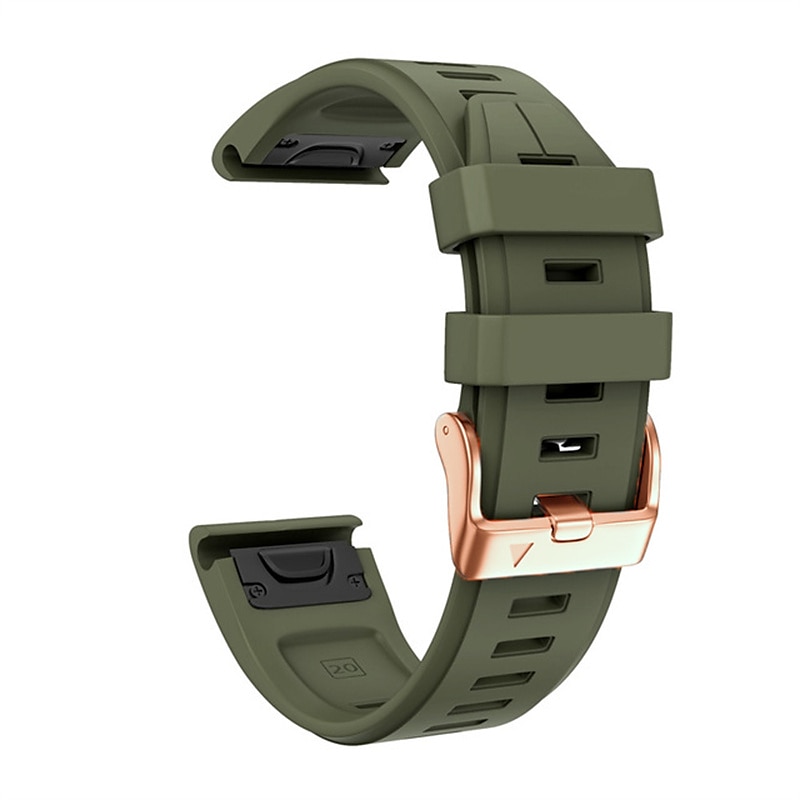Ремешок для часов для Garmin Fenix 7S Pro 6S 5S Plus Epix Pro 42mm Approach S70 42mm Instinct 2S Descent Mk2S D2 Delta S 20mm силиконовый Замена Ремень 20mm Регулируется Пряжка из нержавеющей стали 2025 - $20.99 –P10