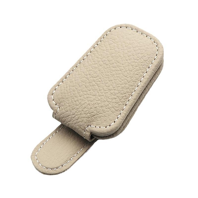 Hanging Protective Car Glasses Holder Strong Magnet Eyeglasses Clip PU  Leather Sun Visor Space Saving Universal Car Accessories 2024 - $7.99