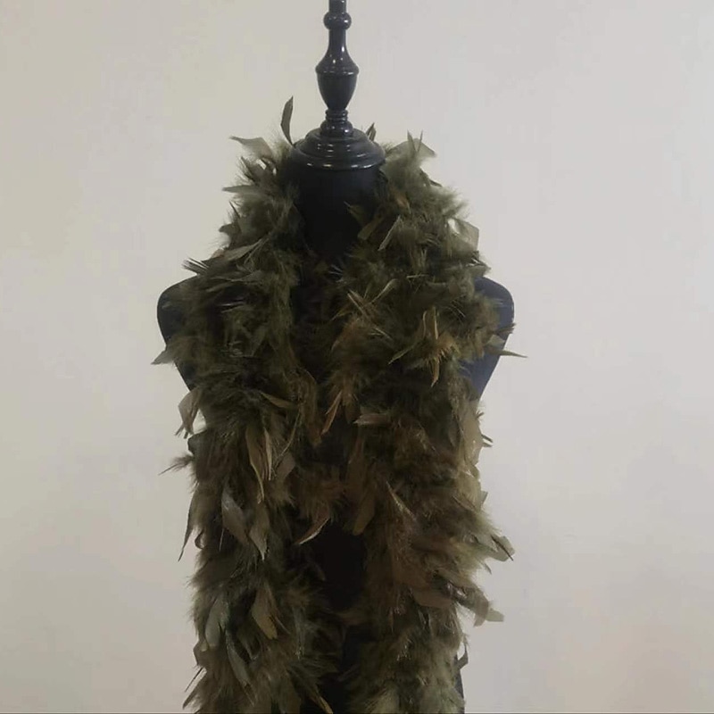 80 Gram 2 yards Long Chandelle Feather Boa 10 Color Great for Party Wedding Halloween Costume Festival Tree Decoration 2025 - $47.99 –P6