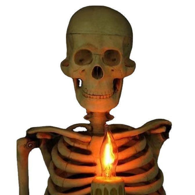 halloween lebka fotorámeček svíčka lampa pryskyřice řemesla domácí přívěsek halloween party dekorace 2025 - $17.99 –P2
