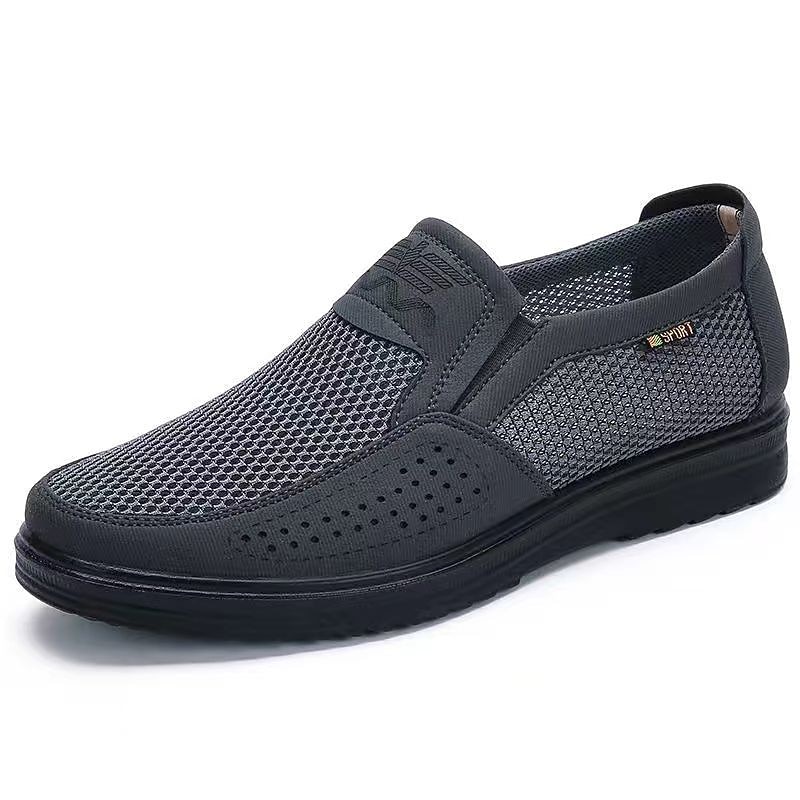 Men's Brown Mesh Slip-On Walking Shoes with Breathable Upper and Cushioned Sole, Lightweight Casual Loafers for Summer Travel, Driving and Daily Wear 2026 - $29.99 –P5
