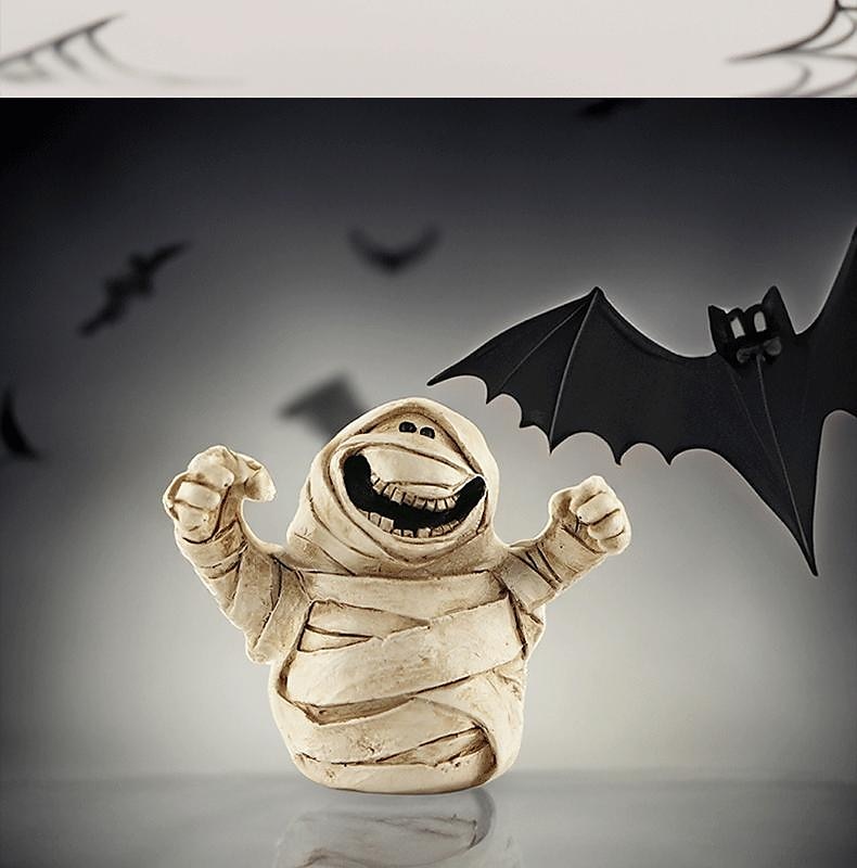 halloween spöke pumpa prydnad mikro landskap prydnad skrivbordet harts liten prydnad 2025 - $7.99 –P4