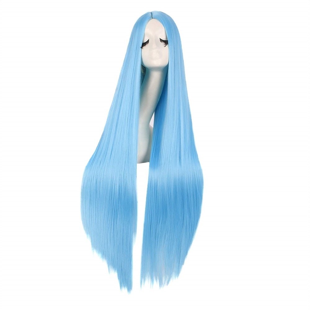 40/100cm měkká rovná dlouhá cosplay paruka Halloween cosplay párty paruky 2025 - $17.49 –P12