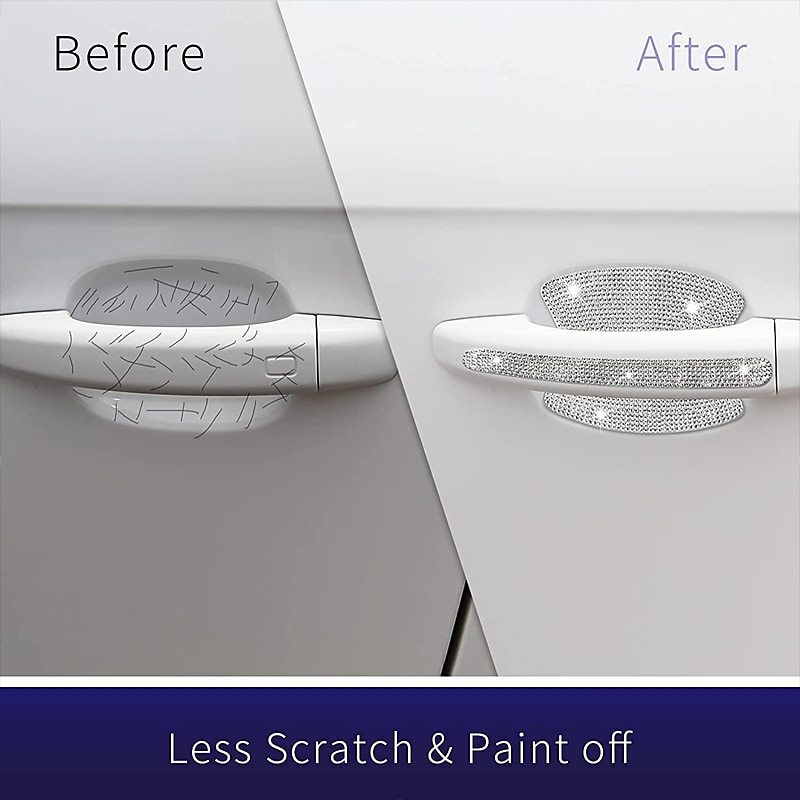 StarFire 1/2/4PCS Rhinestone Car Door Handle Stickers - Bling Car Accessories Crystal Glitter Door Handle Protector Stickers and Decals Scratch Safety Reflective Auto Sticker for Woman &amp Man 2026 - $11.99 –P4
