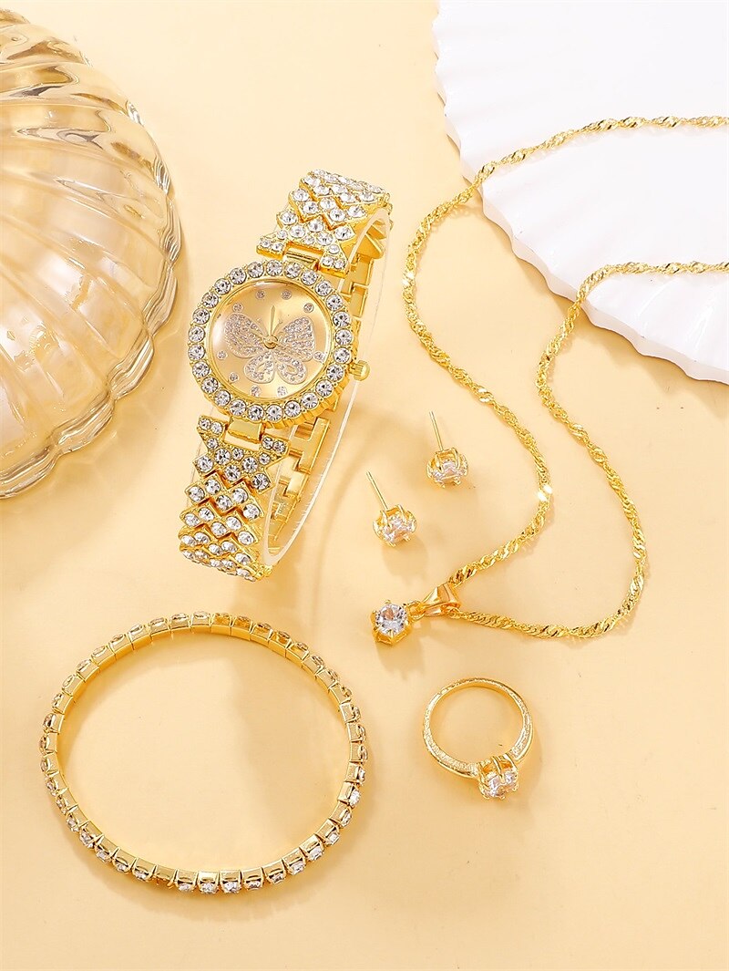 Women Quartz Watch Luxury Fashion Bling Rhinestone Chronograph World Time Decoration Stainless Steel Strap Watch 2025 - $15.99 –P5