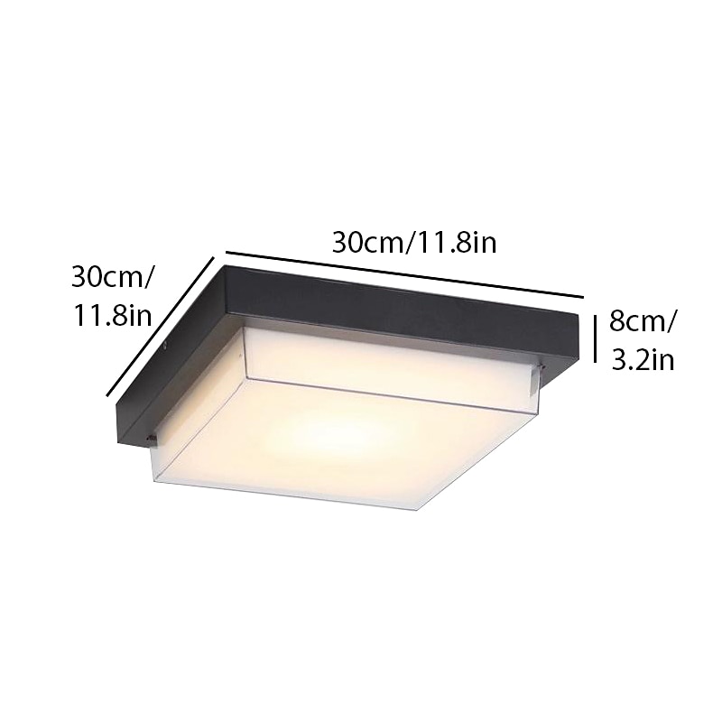 luminária de teto externa à prova d'água e à prova de insetos varanda jardim gazebo porta de entrada corredor corredor beiral externo luminária de teto de 2025 por $136.99 –P14
