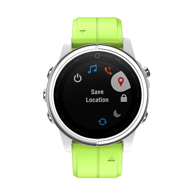 Ремешок для часов для Garmin Fenix 7S Pro 6S 5S Plus Epix Pro 42mm Approach S70 42mm Instinct 2S Descent Mk2S D2 Delta S 20mm силиконовый Замена Ремень 20mm Регулируется Пряжка из нержавеющей стали 2025 - $20.99 –P3