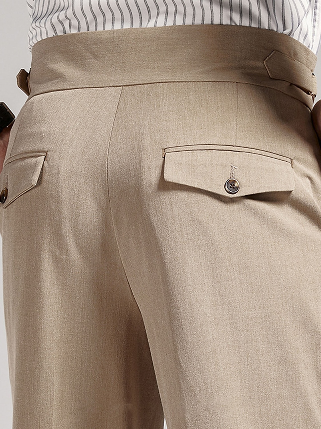 Men's Dress Pants Trousers Pleated Pants Suit Pants Gurkha Pants Pocket  High Rise Plain Comfort Breathable Outdoor Daily Going out Vintage Elegant Black  Khaki 2024 - $39.99