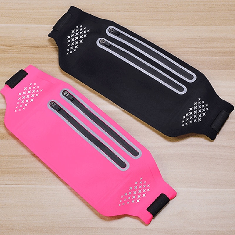 poche de taille ultra-mince en cours d'exécution sport sac banane pack voyage ventre taille ceinture en plein air double fermeture éclair randonnée poche portefeuille ceinture sacs de 2026 ? $8.99 –P5