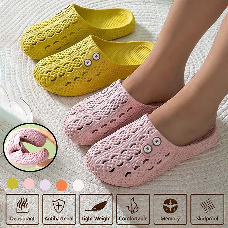bequeme Schlupfschuhe mit verstellbarem Knopfdesign – leicht, atmungsaktiv und stylisch, ideal für zu Hause, drinnen und in der Freizeit 2025 - $14.99 –P1