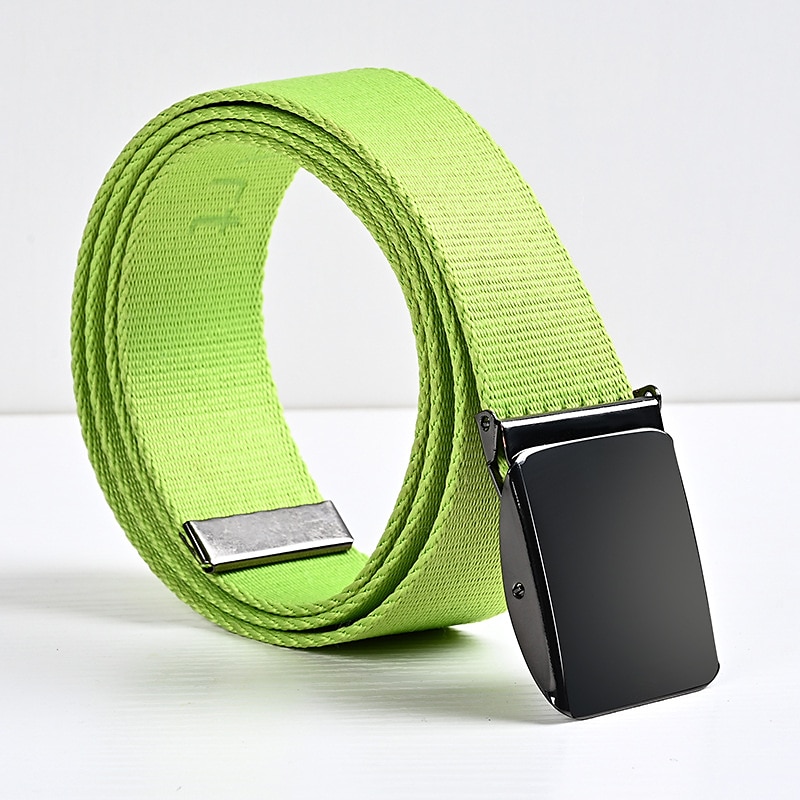 Pánské Taktický pás Plátěný pásek Automatická spona Plátno Bez vzoru Černá Bílá Denní nošení Jdeme ven Víkend 2026 - $4.49 –P7