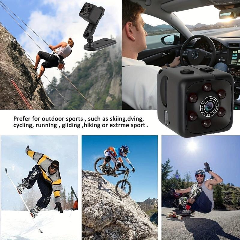 1pc SQ11 1080P Portable Wearable Night Vision Small HD Nanny Camera Mini Indoor Covert Security Cube Camera Conference Video Recorder 2025 - $22.99 –P7