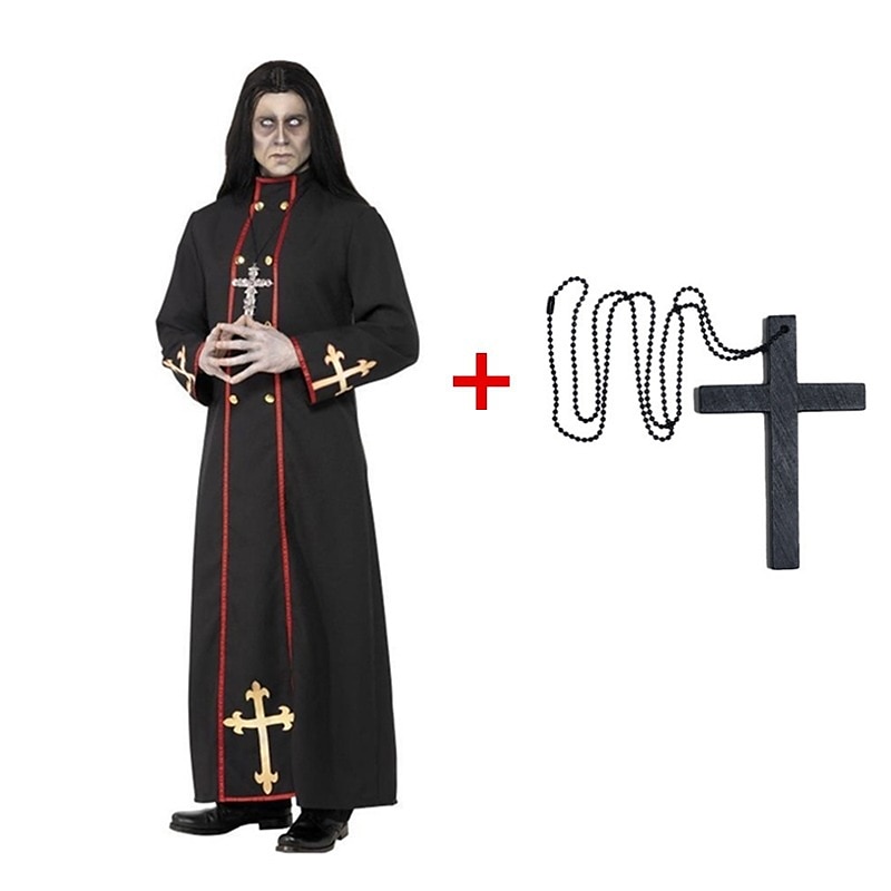 Vampire Pastor Cosplay Costume Masquerade Adults' Men's Cosplay Carnival Performance Halloween Carnival Masquerade Mardi Gras Easy Carnival Costume 2025 - $51.99 –P2