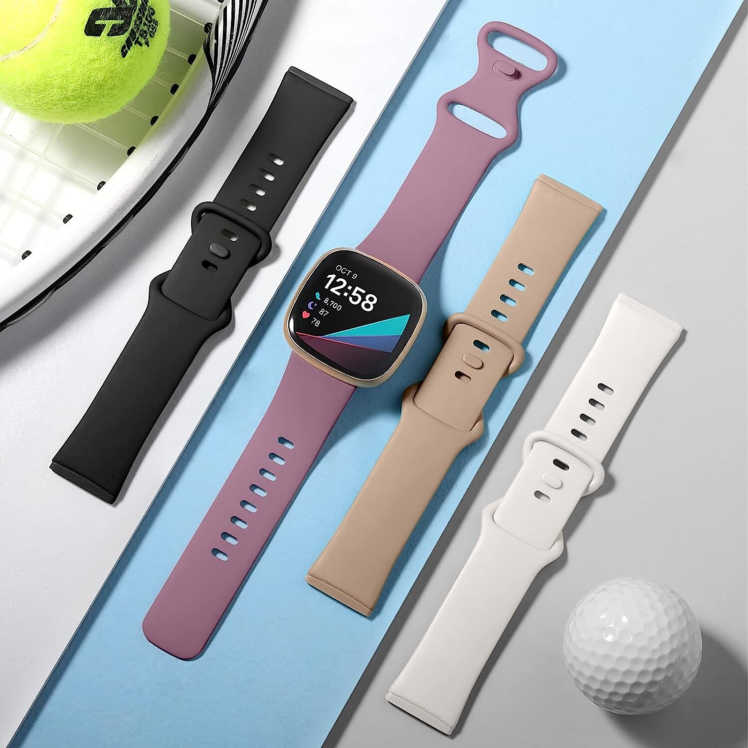 4 pezzi Cinturino intelligente Compatibile con Fitbit Versa 4 Sense 2 Versa 3 Sense Silicone Orologio intelligente Cinghia Regolabili Donne Uomini Cinturino sportivo Sostituzione Polsino del 2025 a $20.99 –P6