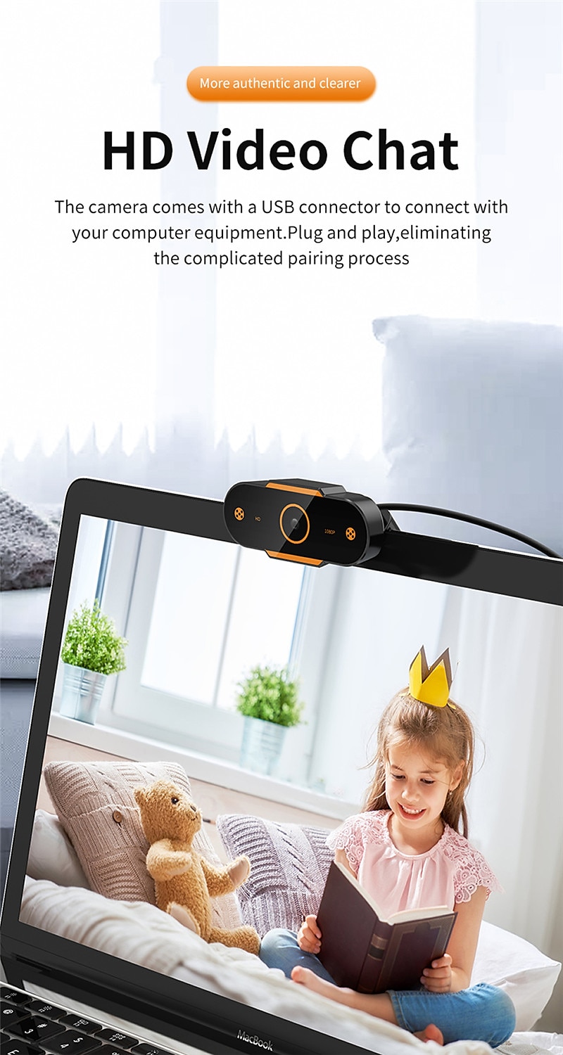 Full 1080P Autofocus HD Webcam Web USB Camera Microphone for PC Desktop Laptop 2025 - $17.99 –P2