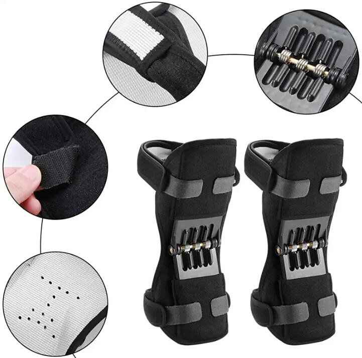 andningsbart halkfritt ledstöd knäskydd, knäförstärkningsstöd ledstöd fjäderstabiliseringsdyna powerlift knästöd svaga gamla ben sportklättring berg trappor 2025 - $11.99 –P8