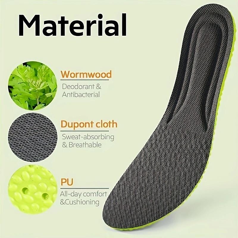 1 par de plantillas de desodorante transpirables y cómodas con absorción de impactos, plantillas para zapatillas de deporte, plantillas cómodas para fascitis plantar, suela ortopédica sexual para 2025 - $4.99 –P5